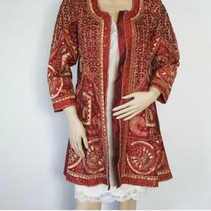 Luxurious, handmade, embroidered duster, Size S